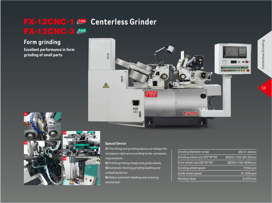 1950RPM Grinding Wheel Speed Automated Centerless Grinding Machine for Precise Grinding