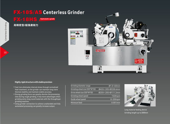 Siemens Numerical Control System Non-Centerless Grinding Station featuring Manual Lubrication for Precise Grinding Results