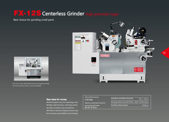 Precision Centerless Grinding Machine With Automatic Lubricating Circulating Oil System And Grinding Wheel Diameter Of 300mm