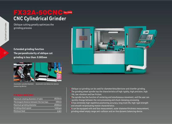 FX32A-35CNC Hotman Electric 380V Cylindrical Grinder Machine Multifunctional Grinding Machine